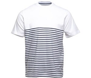 PEN DUICK PK200 - Short sleeve striped t-shirt Bianco / Blu navy